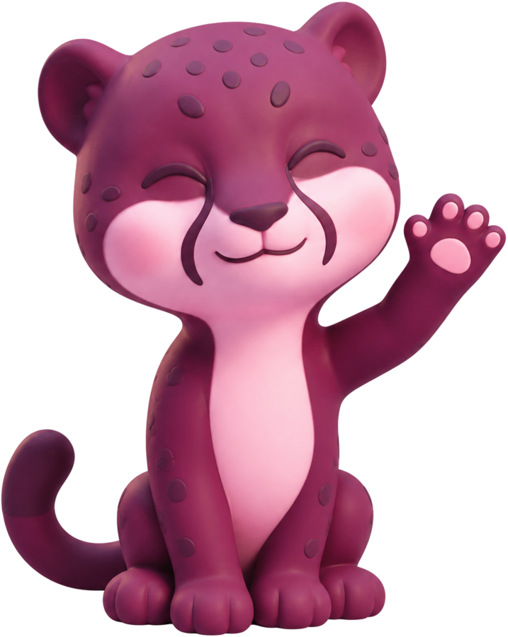 The NimboCDN mascot waving